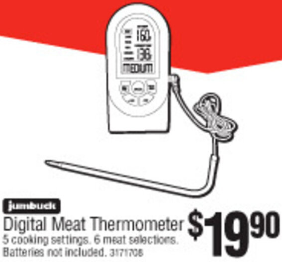 Jumbuck Digital Meat Thermometer offer at Bunnings