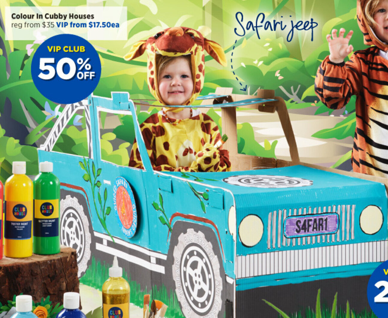 Colour In Cubby Houses offer at Spotlight