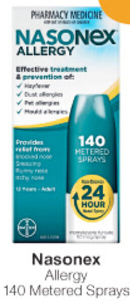 Nasonex Allergy 140 Metered Sprays