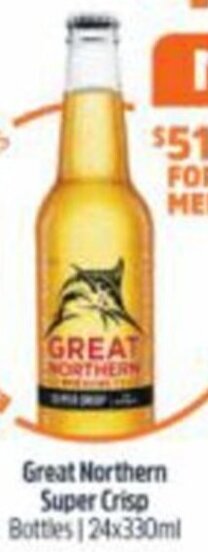 BWS Great Northern Super Crisp 24x330ml offer