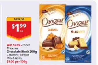 ALDI Choceur chocolate block offer