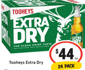 IGA Tooheys Extra Dry offer