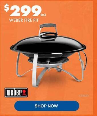 BCF Weber fire pit offer