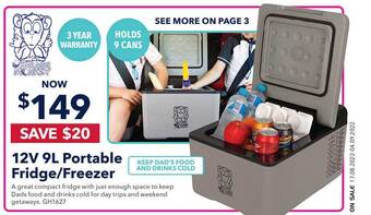 12v 9l portable fridge-freezer