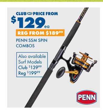 BCF Penn ssm spin combos offer