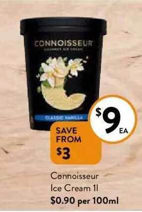 Foodworks Connoisseur ice cream offer