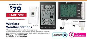 Jaycar Electronics Wireless weather stations offer
