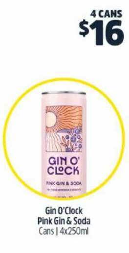 Gin o'clock pink gin & soda