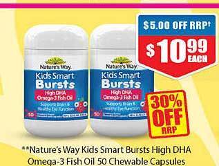 Chemist Warehouse Nature's way kids smart bursts offer