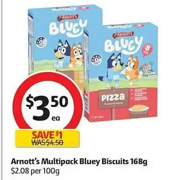 Coles Arnott's multipack bluey biscuits offer