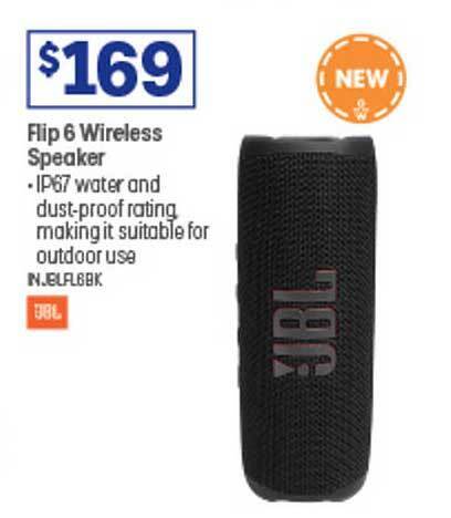 Flip 6 wireless speaker offer at 