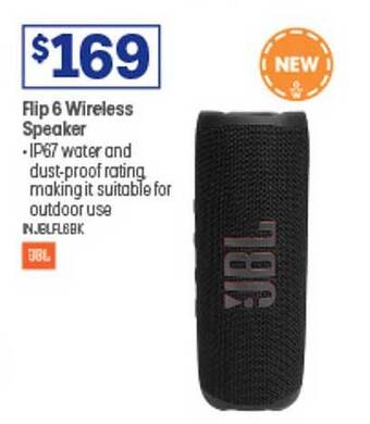 Officeworks Flip 6 wireless speaker offer