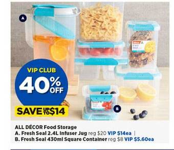 Spotlight All décor food storage offer