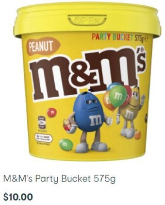 Kmart M&M's Party Bucket 575g offer
