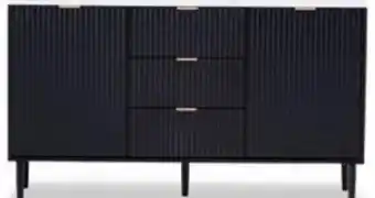 Hobbs Black/Marble Buffet