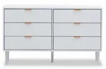 Hensley White 6 Drawer Dresser