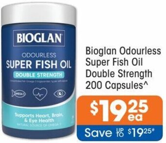 Good Price Pharmacy Bioglan Odourless Super Fish Oil Double Strength 200 Capsules offer