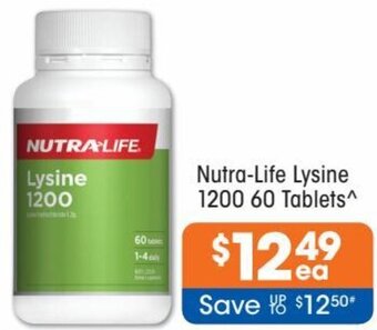 Good Price Pharmacy Nutra-Life Lysine 1200 60 Tablets offer