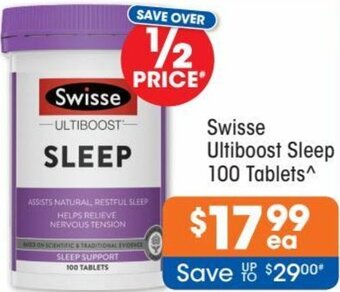 Good Price Pharmacy Swisse Ultiboost Sleep 100 Tablets offer