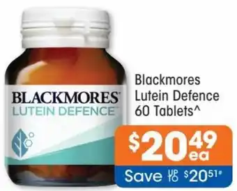 Good Price Pharmacy Blackmores Lutein Defence 60 Tablets offer