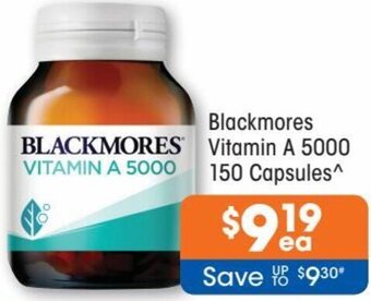 Good Price Pharmacy Blackmores Vitamin A 5000 150 Capsules offer