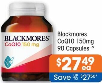 Good Price Pharmacy Blackmores CoQ10 150mg 90 Capsules offer