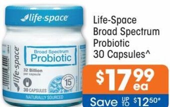 Good Price Pharmacy Life-Space Broad Spectrum Probiotic 30 Capsules offer