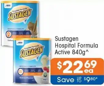Good Price Pharmacy Sustagen Hospital Formula Active 840g offer