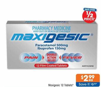 Good Price Pharmacy Maxigesic 12 tablets offer