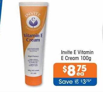 Invite e vitamin e cream 100g