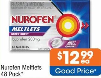 Good Price Pharmacy Nurofen Meltlets 48 Pack offer