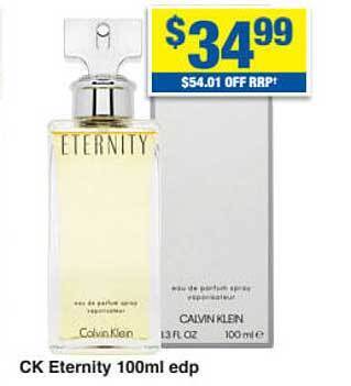 My Chemist Ck eternity 100ml edp offer
