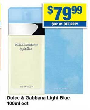 My Chemist Dolce & gabbana light blue 100ml edt offer