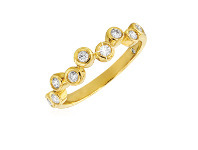 Grahams Jewellers Flawless 1/5 Carat Diamond Bezel Ring in 9ct Yellow Gold offer