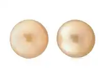 Grahams Jewellers Sterling Silver Golden South Sea Approx 9-10mm Pearl Studs offer