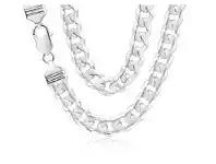 Grahams Jewellers Sterling Silver Dicut Heavy Curb 250 Gauge Bracelet 23cm offer