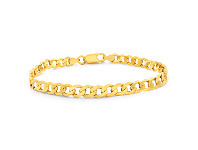 Grahams Jewellers 9ct Yellow Gold Enticing Curb Bracelet offer