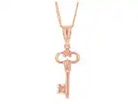 Grahams Jewellers 9ct Rose Gold Antique Key Pendant offer