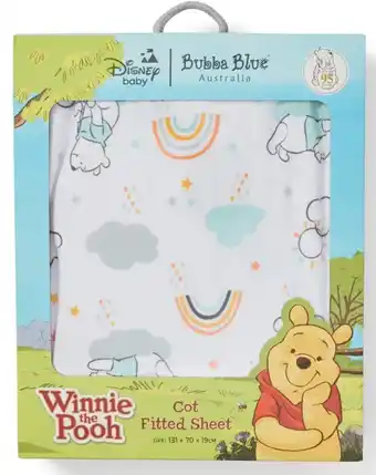 BIG W Winnie the Pooh Cot Fitted Sheet offer