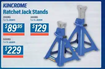 Burson Auto Parts Kincrome ratchet jack stands offer