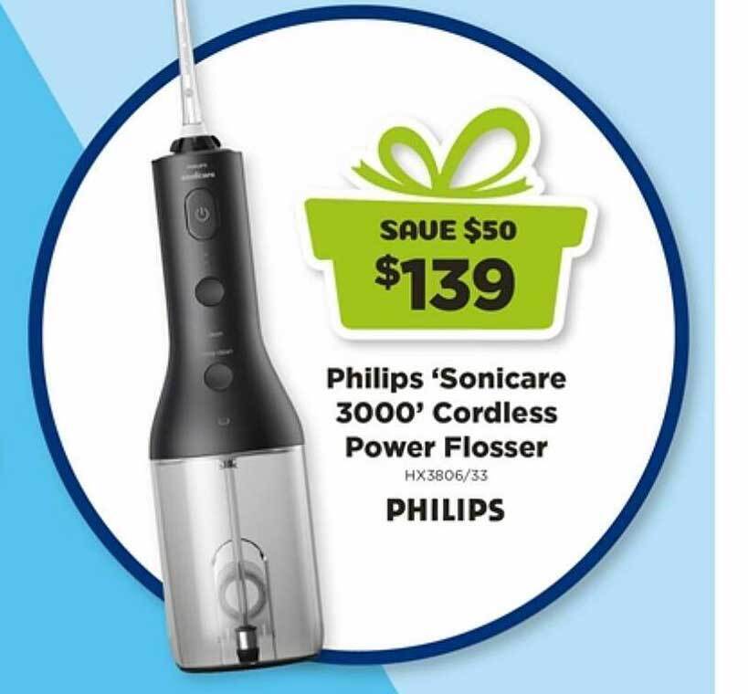 Philips sonicare 3000 cordless power flosser offer at Joyce Mayne