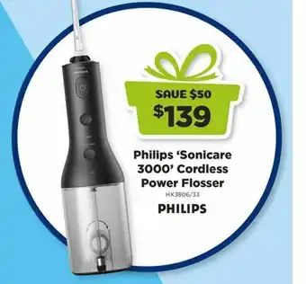 Joyce Mayne Philips sonicare 3000 cordless power flosser offer