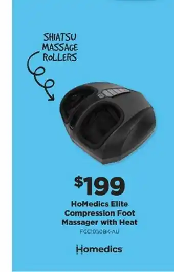 Homedics elite compression foot massager with heat