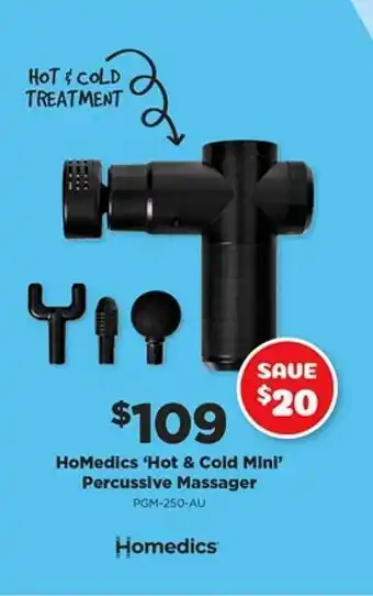 Joyce Mayne Homedics hot & cold mini percussive massager offer
