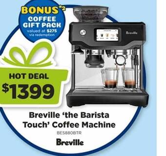 Joyce Mayne Breville the barista touch coffee machine offer