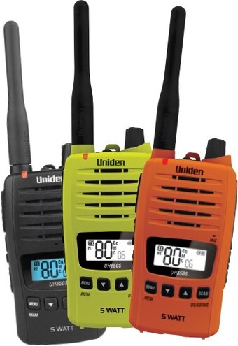 Uniden 5w 80ch handheld uhf cb radio lime