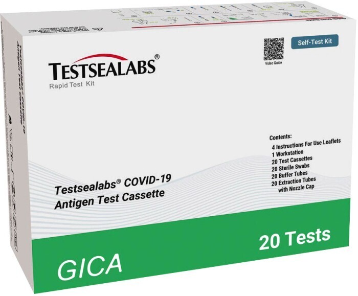 Testsealabs covid19 antigen test 20 pack offer at Coles