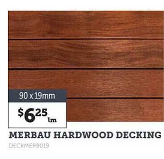 Stratco Merbau hardwood decking offer