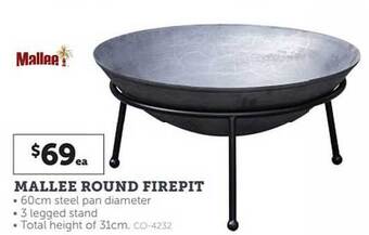 Stratco Mallee round firepit offer