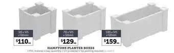 Stratco Hamptons planter boxes offer